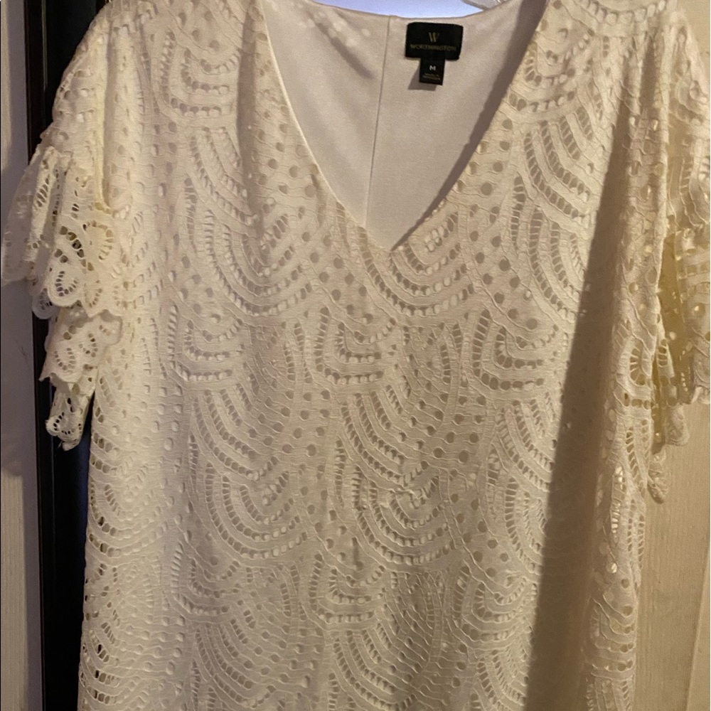 White above the knee dress